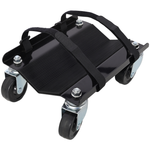 Snowmobile Dolly Heavy Duty V-Slide with 2.5"Swivel Casters and Rubber Pad Protecting Skis 1500Lbs Capacity,red color、、eastwooduniform