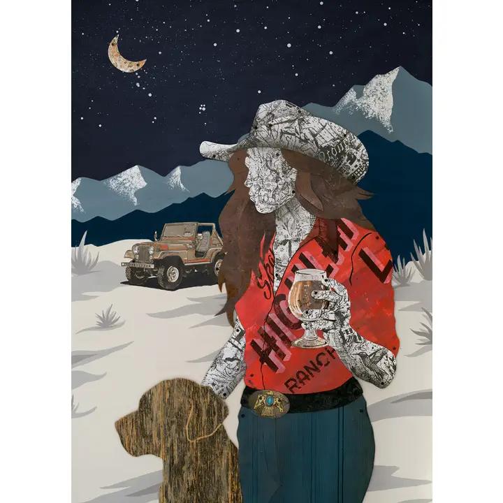 Art Print | Cowgirl Wine Wall Art | Ranch Hand、mySite、g9winljtr