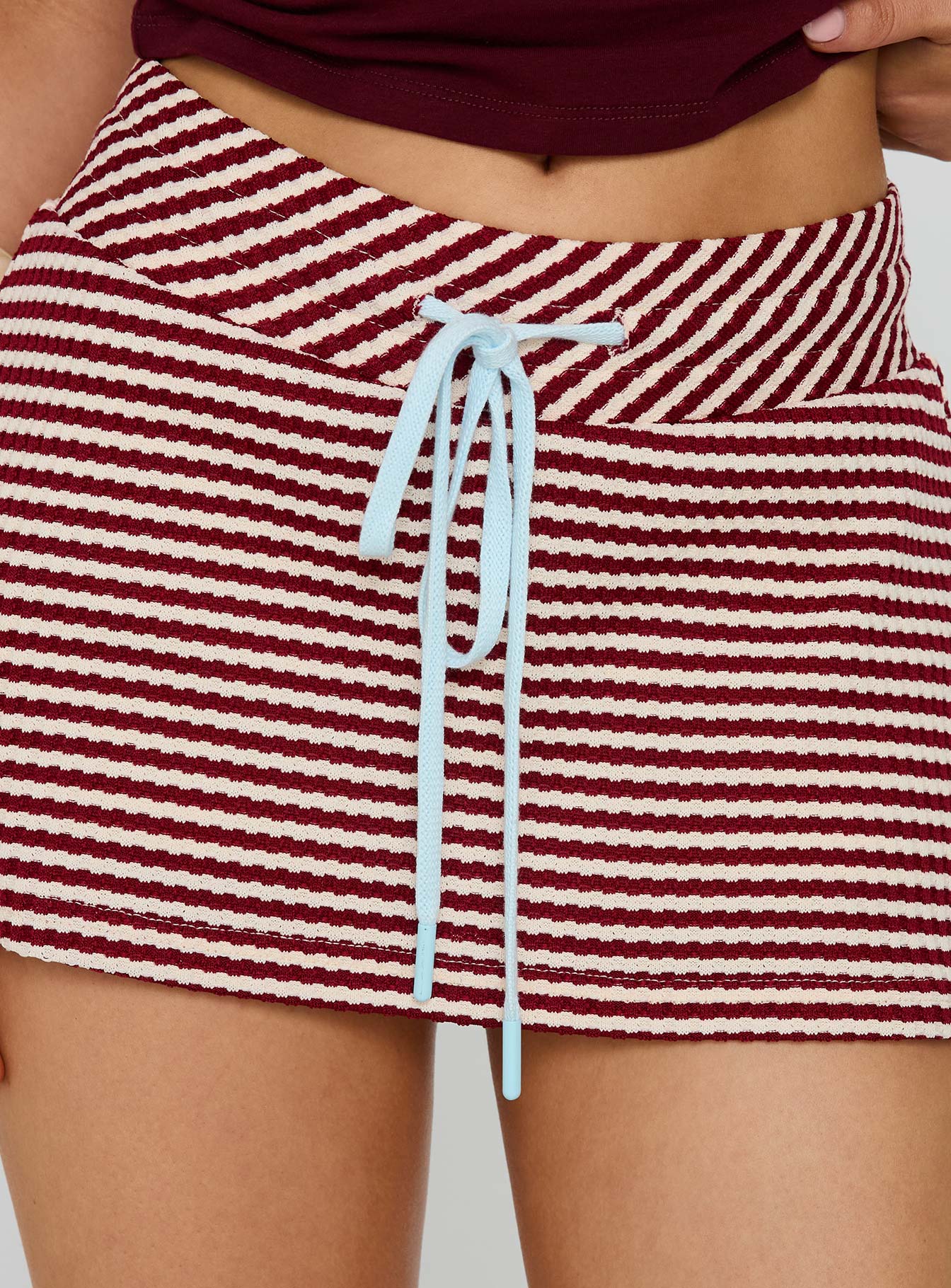 Bexi Textured Skort Red / White Stripe、mySite、solidvoid