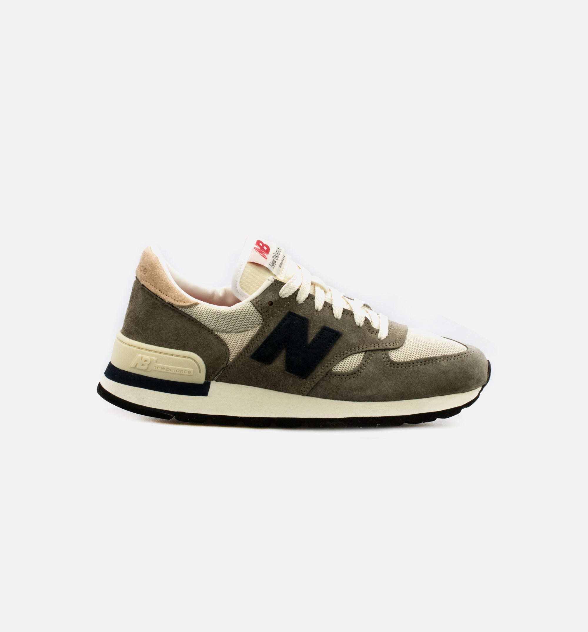 MADE in USA 990v1 Core Mens Lifestyle Shoe - Olive Green/ White、mySite、dreamappss