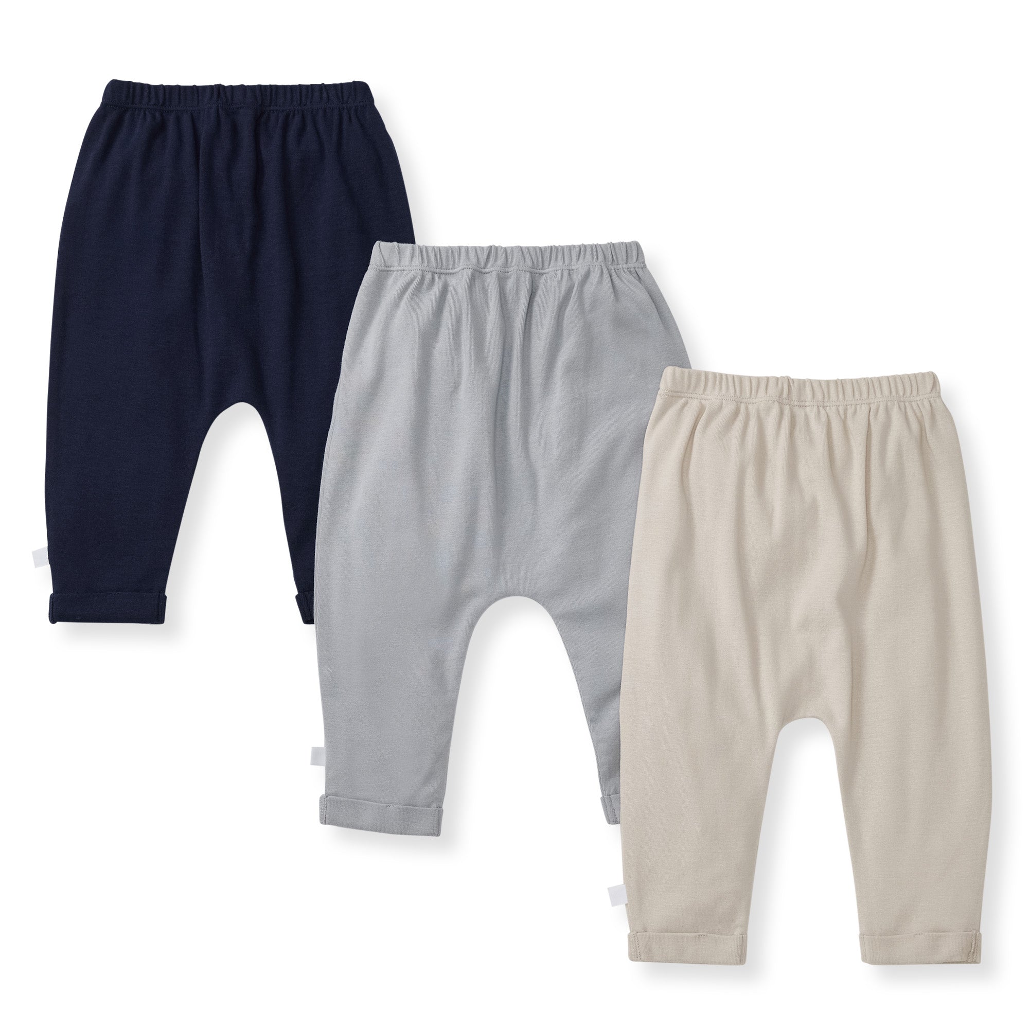  Solid Organic Cotton Baby Pants 3 Pack - Midnight、mySite、layawaytickets