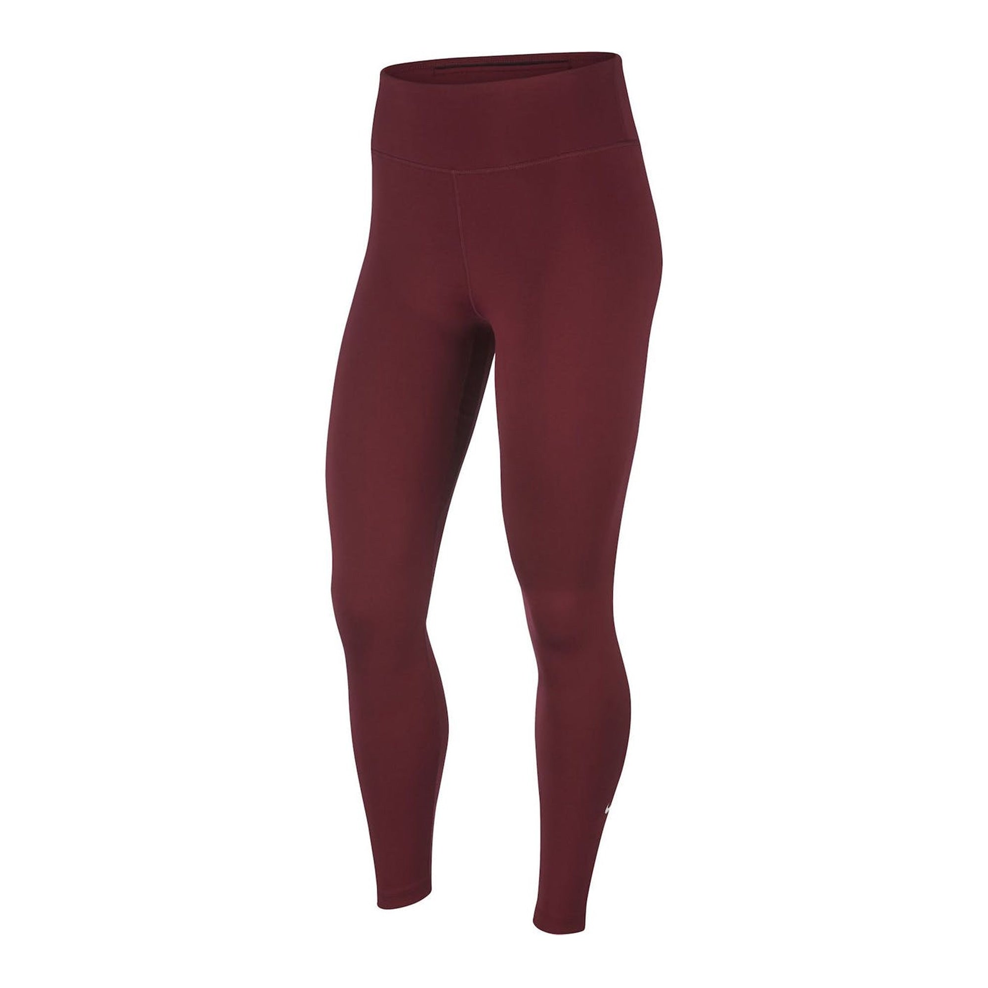 Nike Women's Dri-Fit One Mid-Rise Tights Dark Beetroot/White、mySite、bottomscart