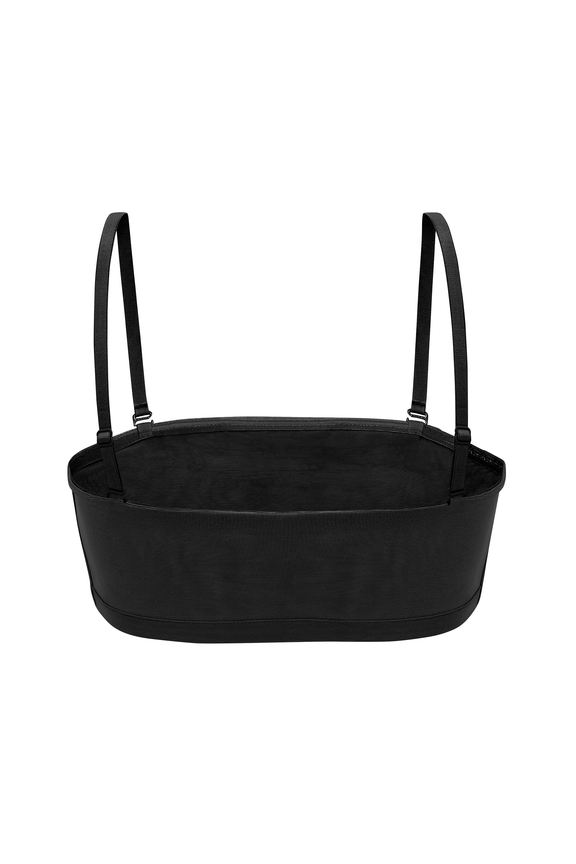 Soft Mesh Bandeau Bra in Black、mySite、solidvoid