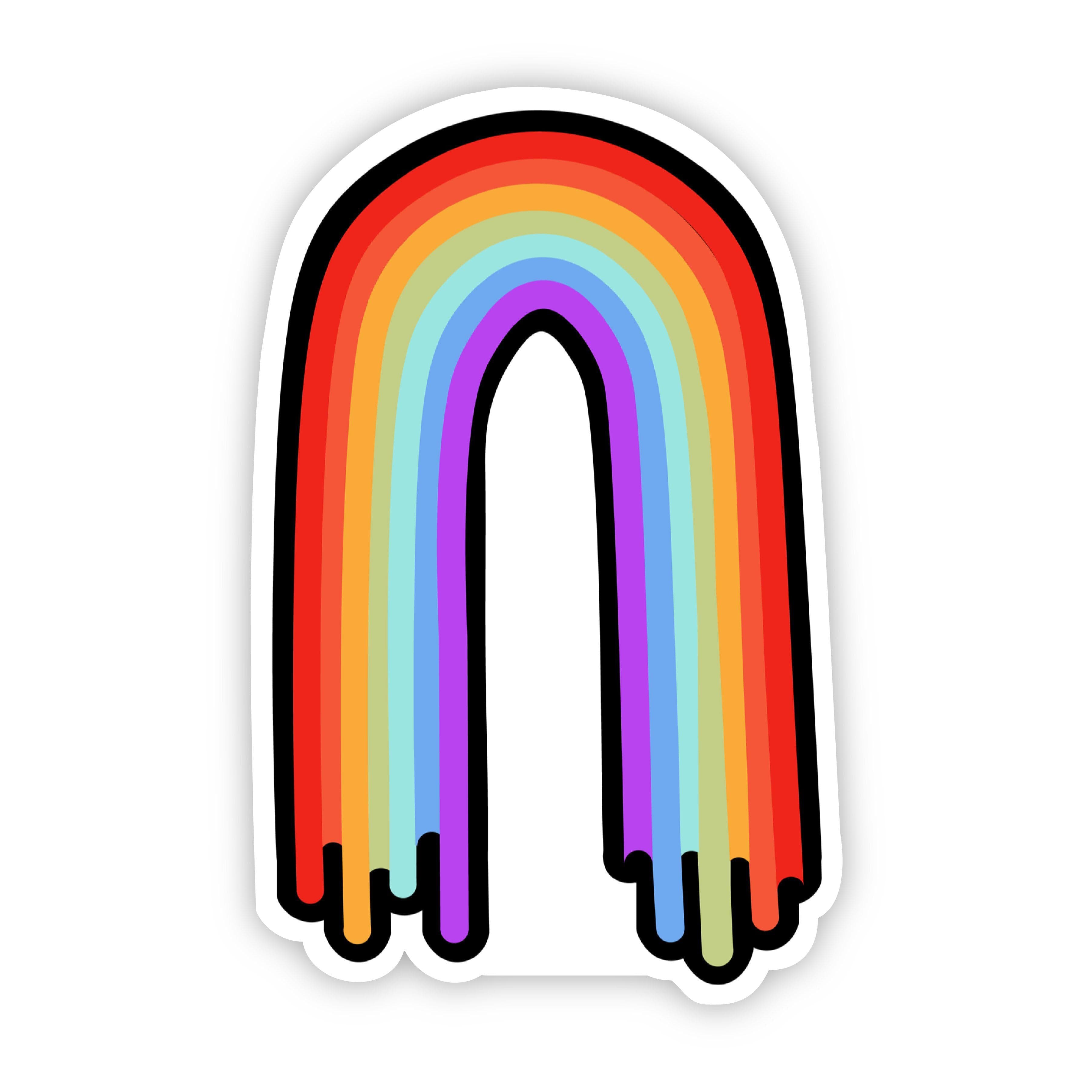  Trippy Rainbow Sticker、mySite、elrpsem3k