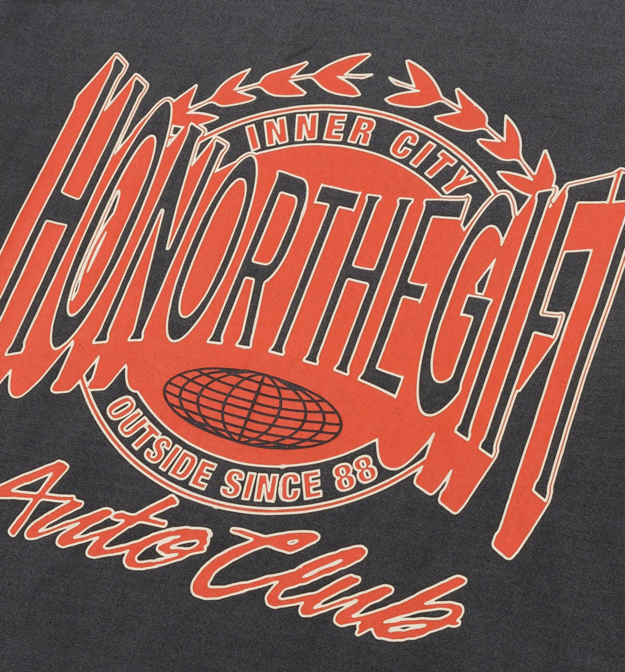 Honor Club Mens Short Sleeve Shirt - Grey/Orange、mySite、dreamappss