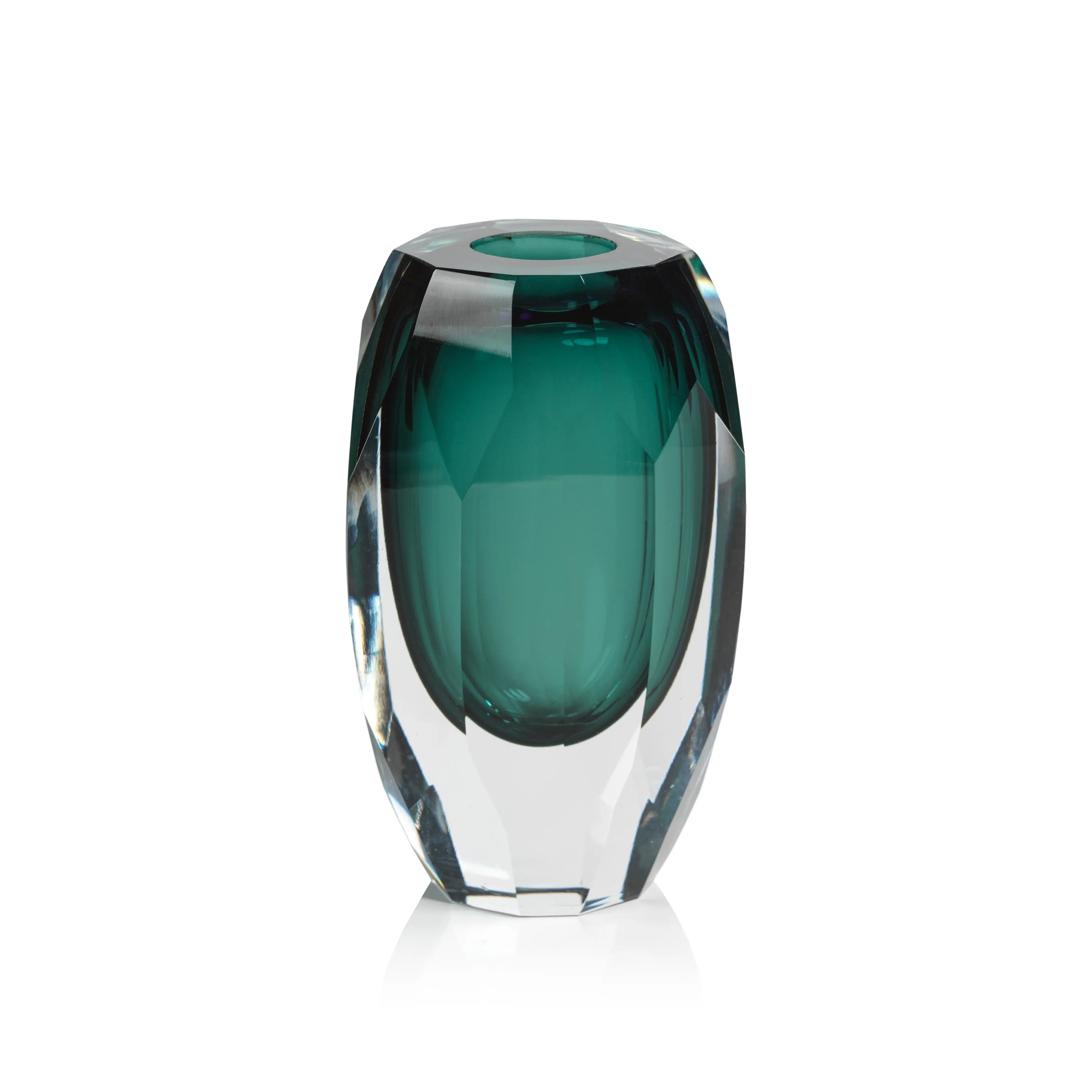  Aman Emerald Cut Glass Vase Medium 6.5”、mySite、elrpsem3k