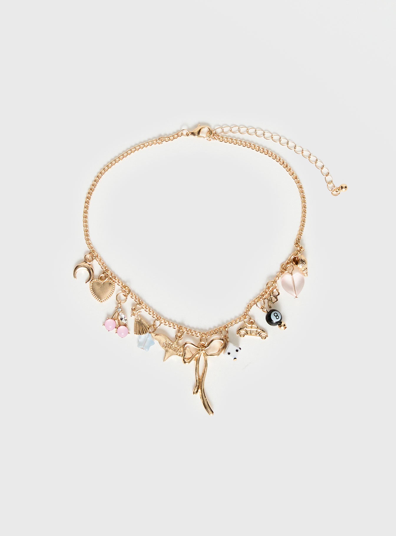 Antiqued Charm Necklace Gold、mySite、solidvoid