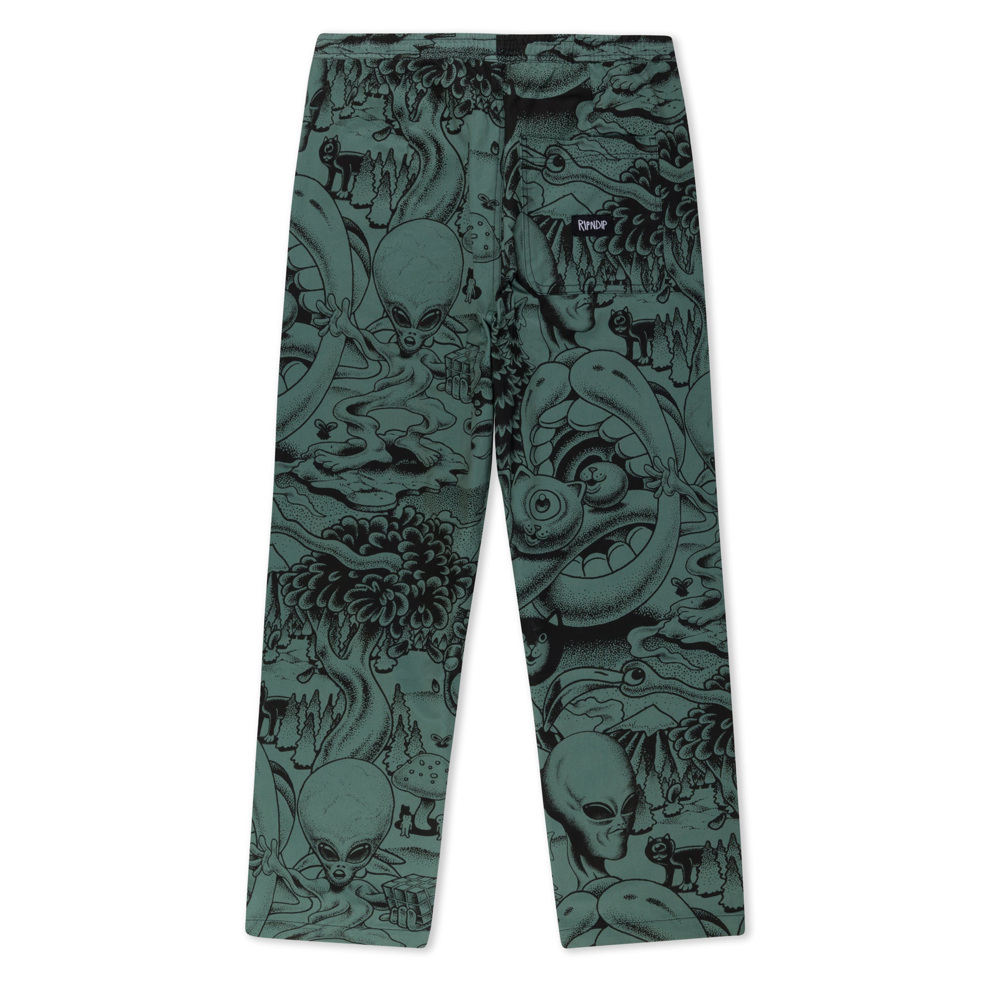  Dark Twisted Fantasy Wide Leg Pants (Olive/Black)、mySite、merchandisen