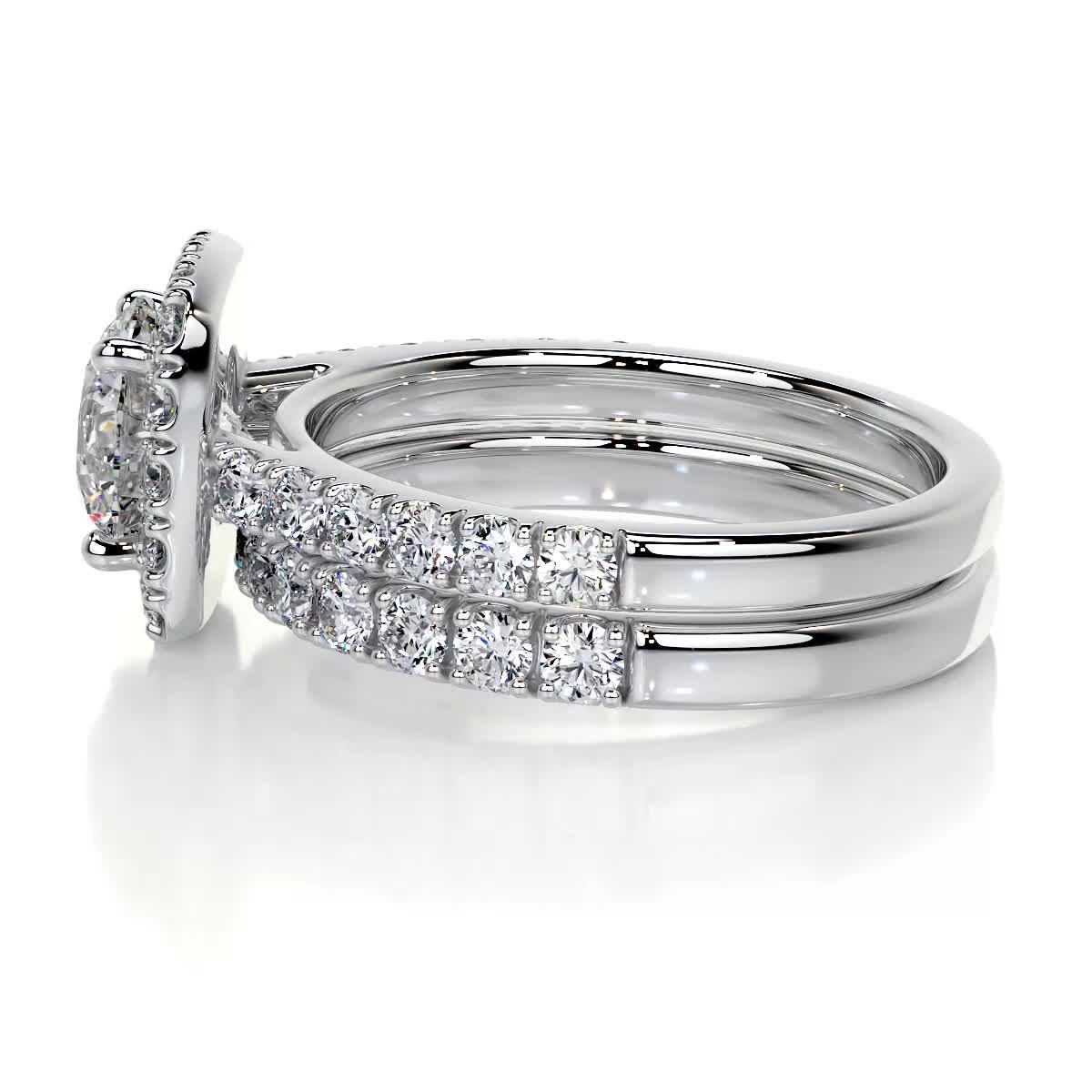 Sienna Diamond Bridal Set -14K White Gold、mySite、hinf8tx79