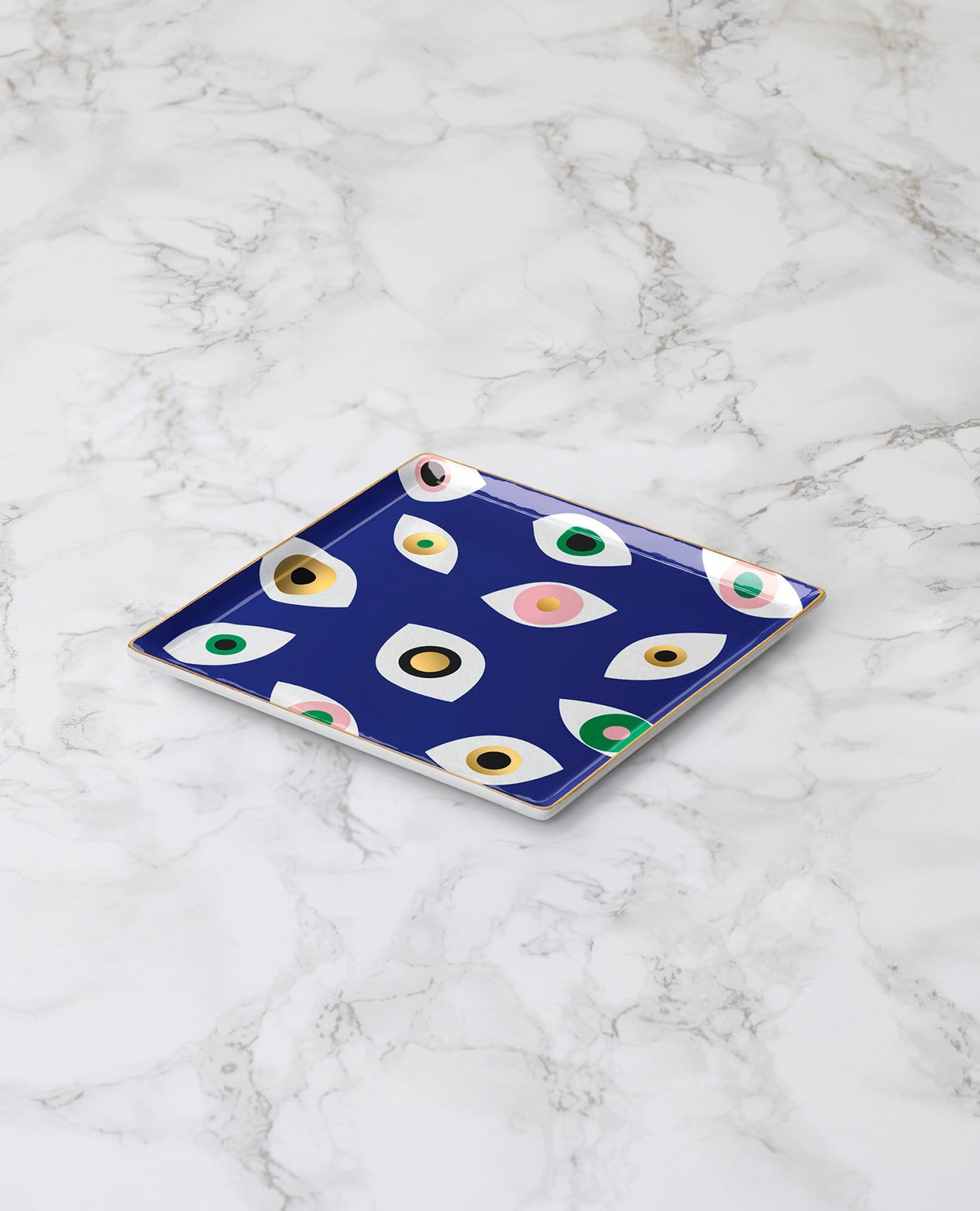 Ceramic Evil Eye Tray by Octaevo - Blue、mySite、topwebapps