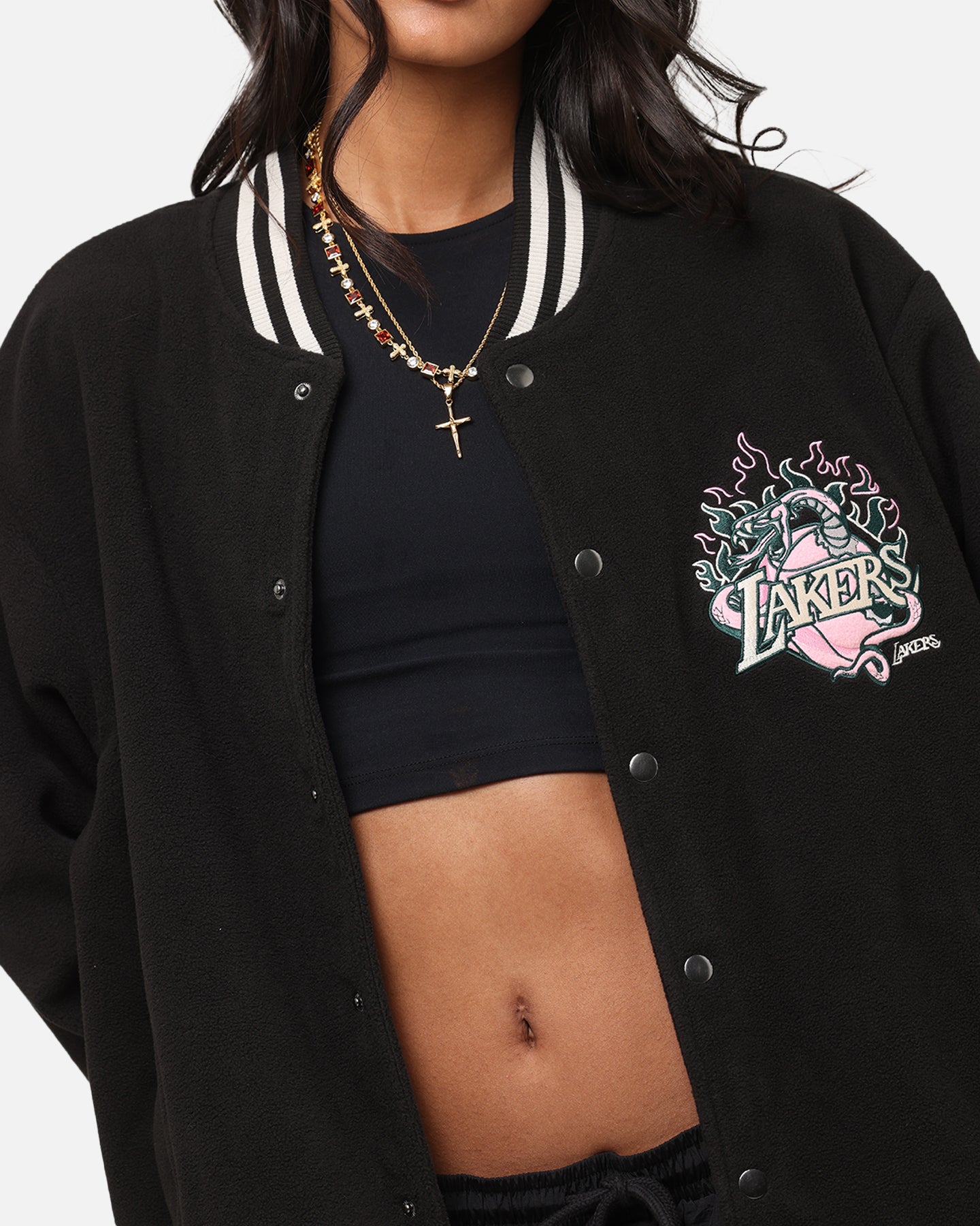 Mitchell & Ness Los Angeles Lakers Champions Jacket Black、mySite、zt4zffjzw