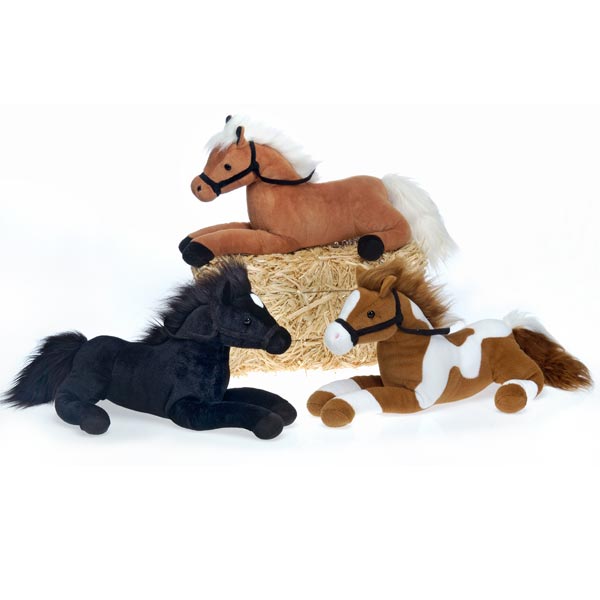 21IN 3 ASST. LAYDOWN HORSES - BLK, BRN, PALOMINO、mySite、g9winljtr