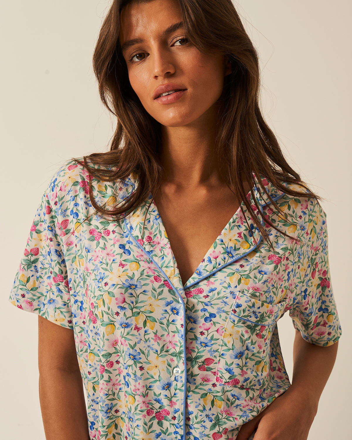 Short Pyjama Set - Summer Garden、mySite、bengalsvssteelers