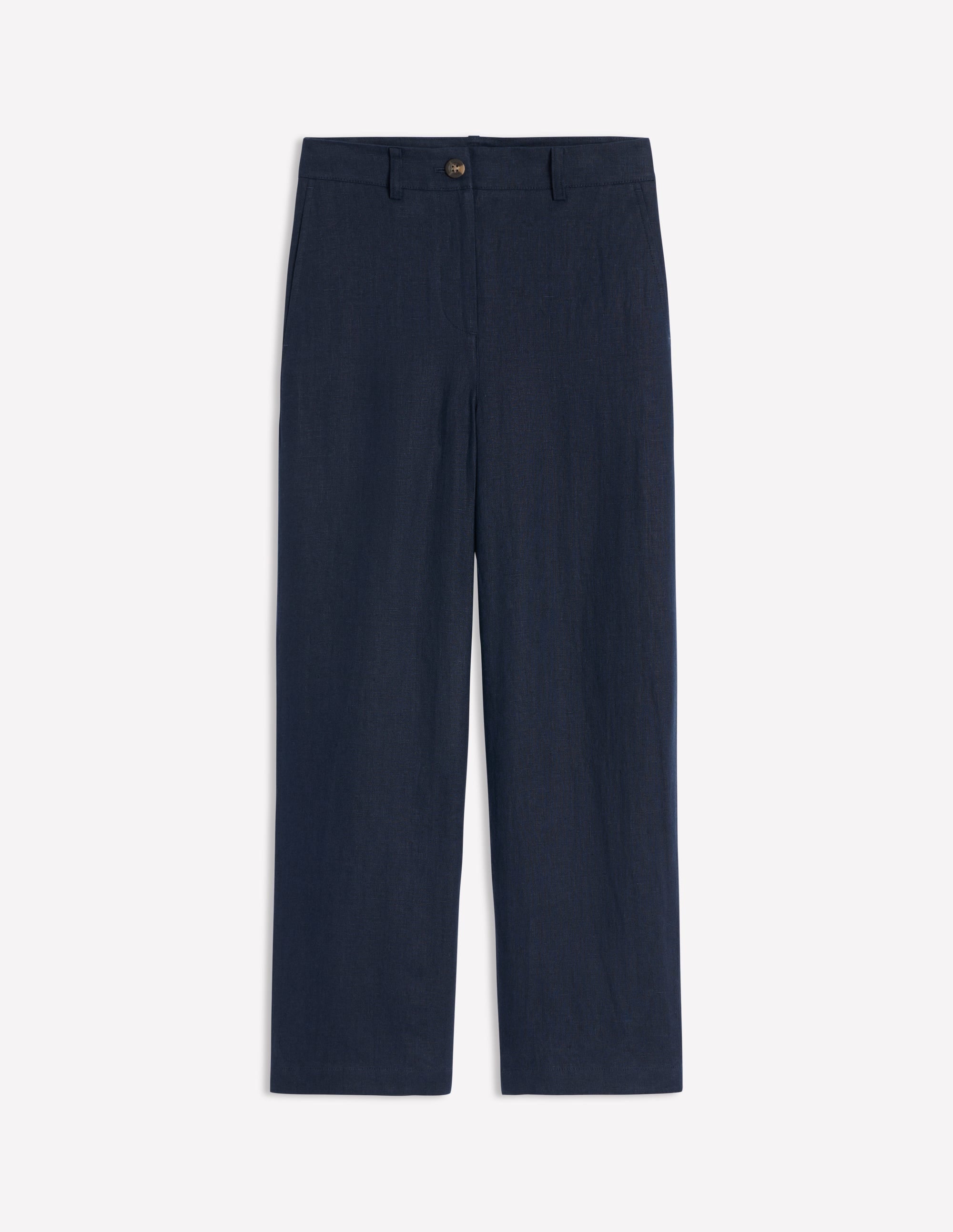  Westbourne Crop Linen Pants-Navy、mySite、ashleygrahame