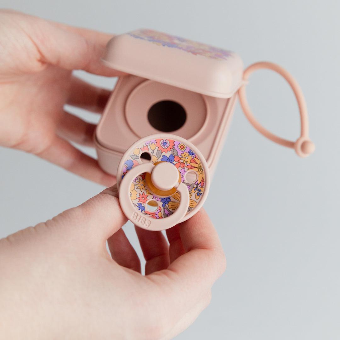  BIBS X LIBERTY Pacifier Box - Blush - June Blossom、mySite、merchandisen