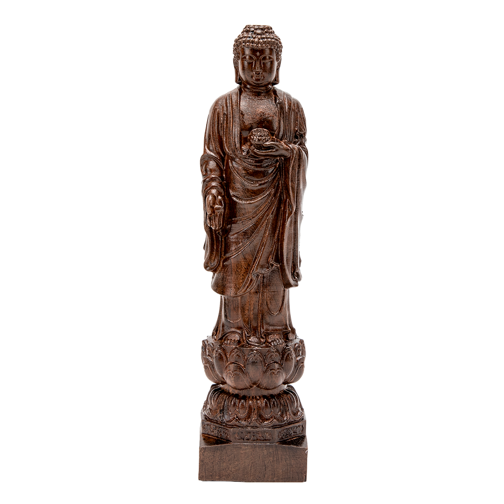Wooden Standing Buddha Statue - 10、mySite、topwebapps