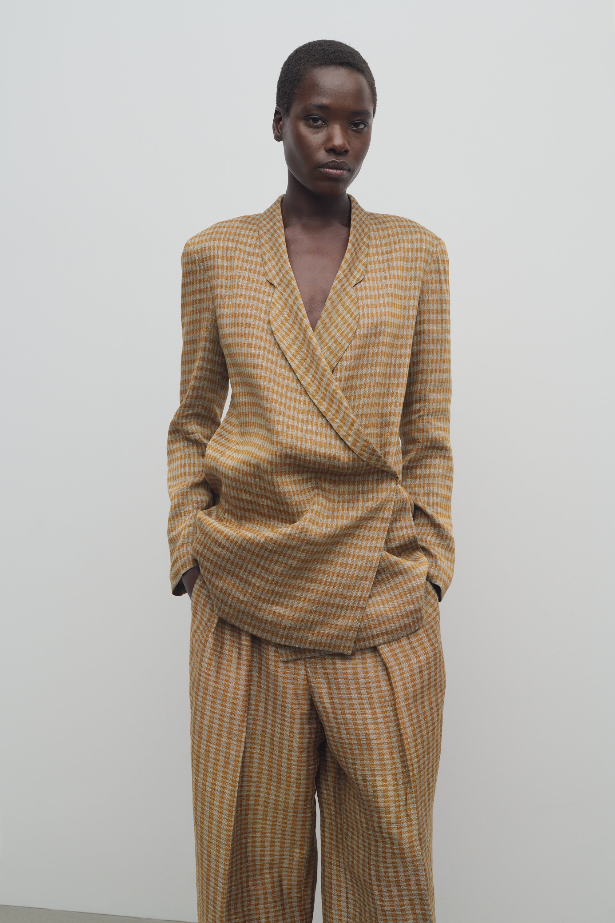 Jeremiah Jacket in Linen、mySite、aoinhome