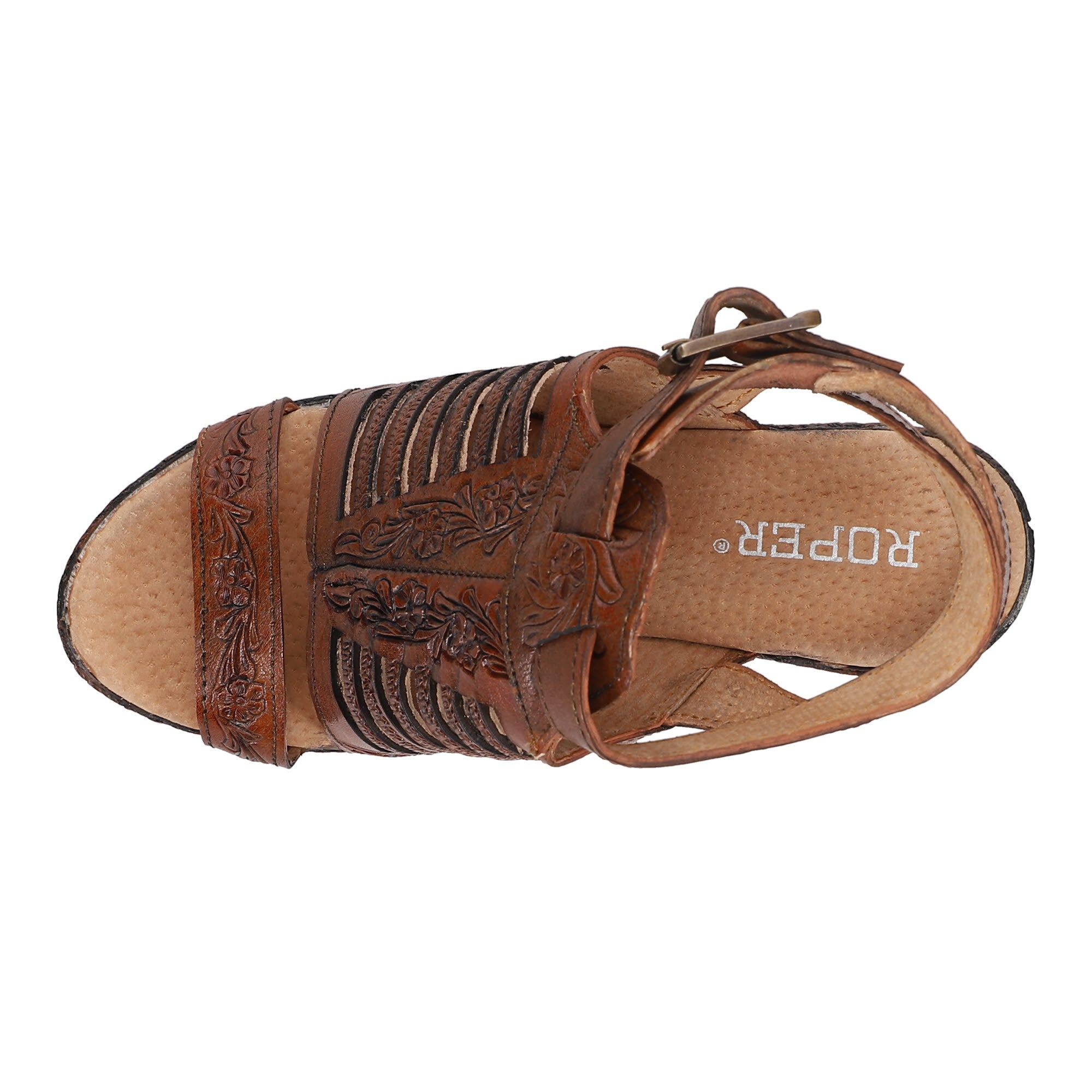 Mika III Embossed Cut Out Block Heel Sandals、mySite、gtrtttuynbv