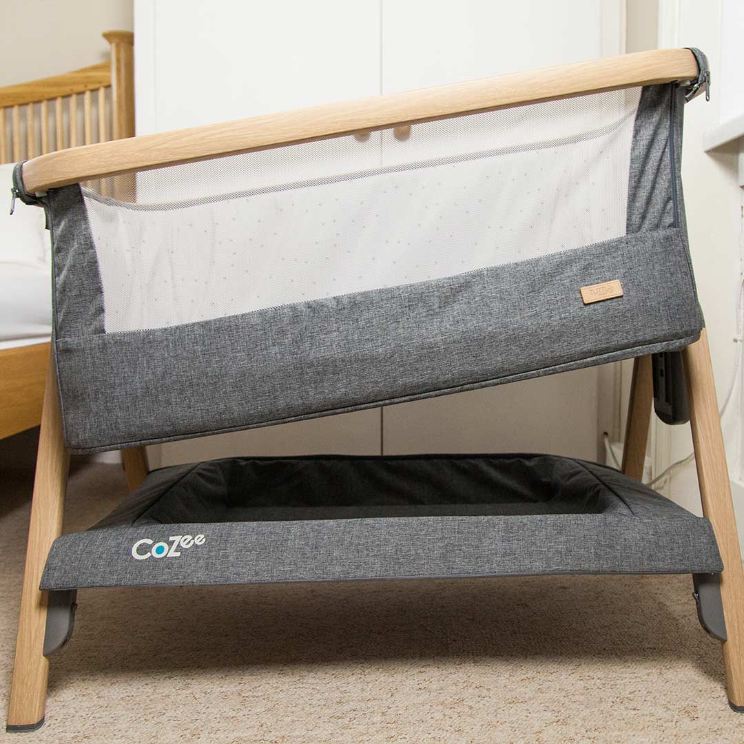 Tutti Bambini CoZee Bedside Crib - Oak and Charcoal、mySite、merchandisen