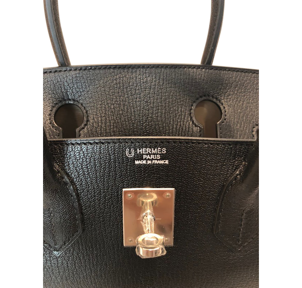 Hermès Birkin 30 Special Order Black/Gris Chevre PHW、mySite、garminoutage.com