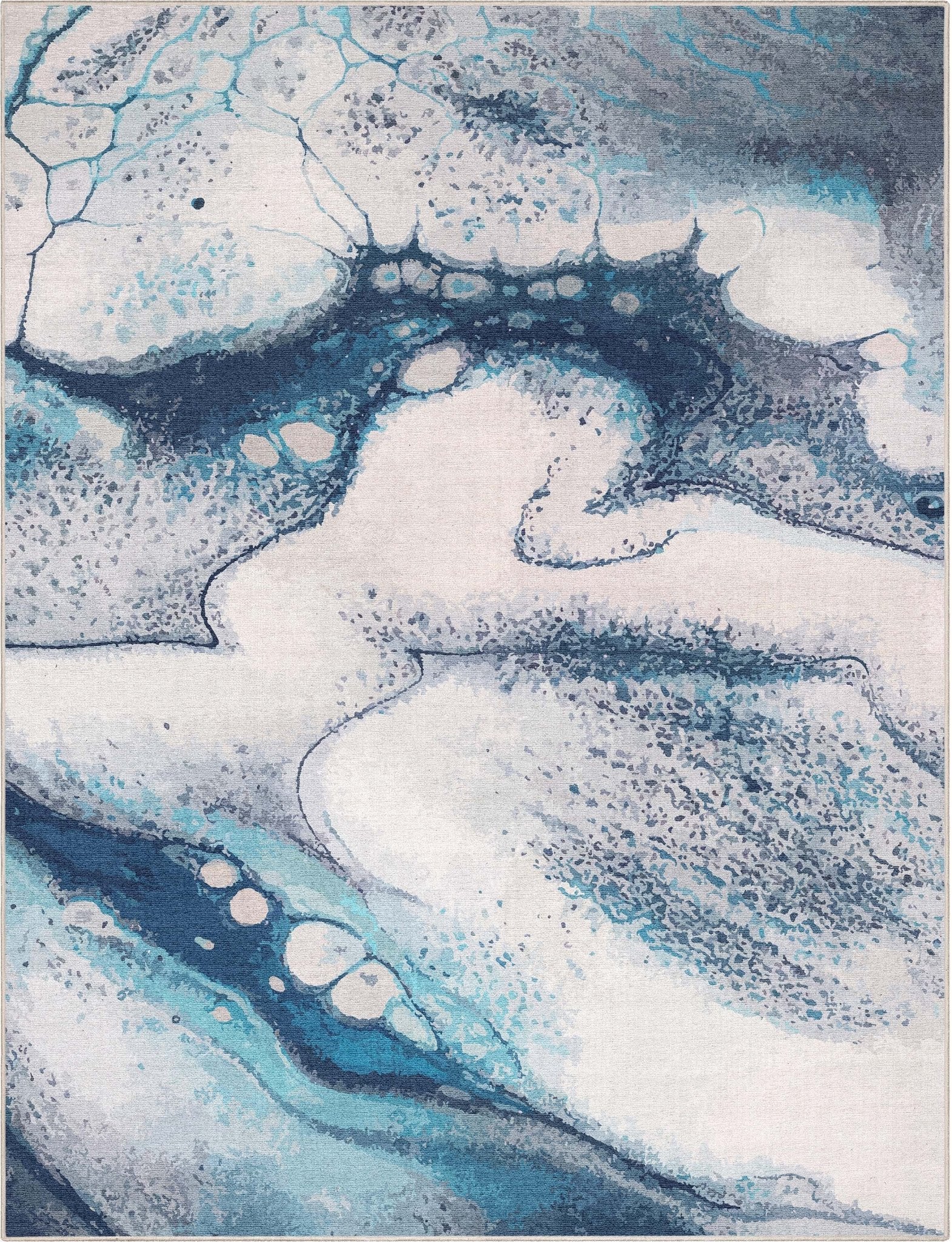 Tokyo Abstract Marble Blue Flatweave Rug、mySite、gigharbornorthrealestate