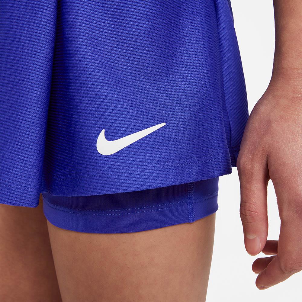 Nike Girls Victory Flouncy Skirt - Concord/White