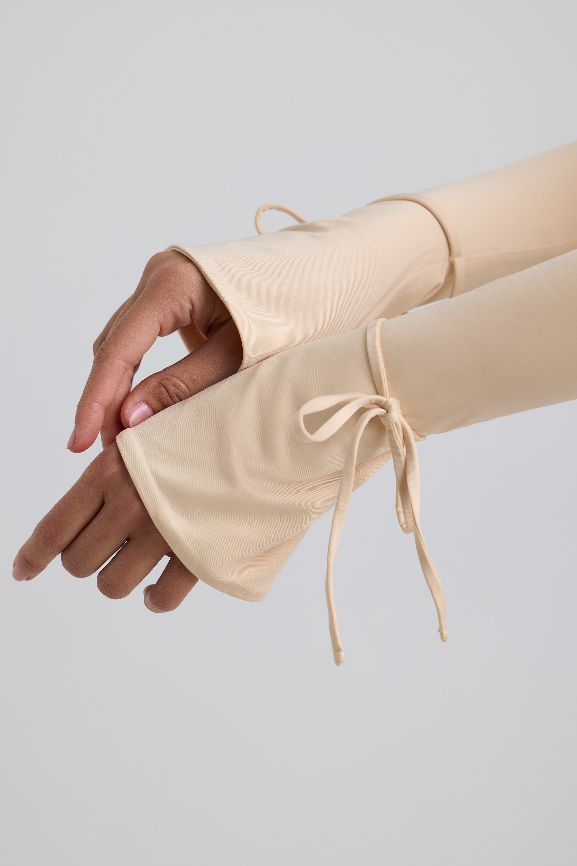 Slinky Jersey A-Line Mini Dress in Buttercream、mySite、solidvoid