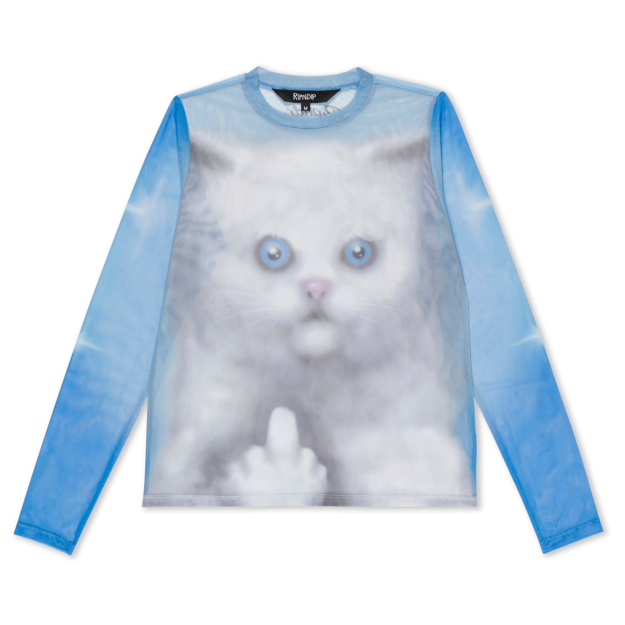  Sprinkles Long Sleeve Mesh Top (Light Blue)、mySite、merchandisen