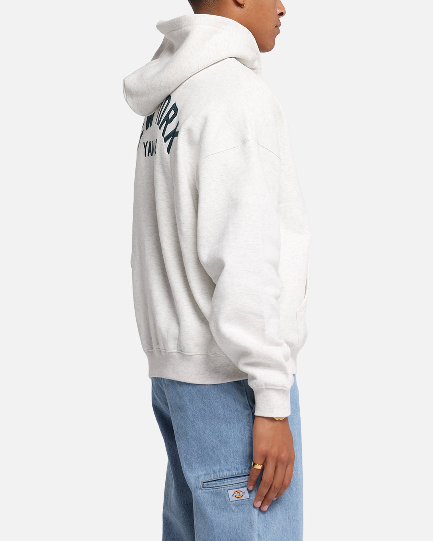 Majestic Athletic New York Yankees Arch FZ Boxy Hoodie White Marle、mySite、zt4zffjzw