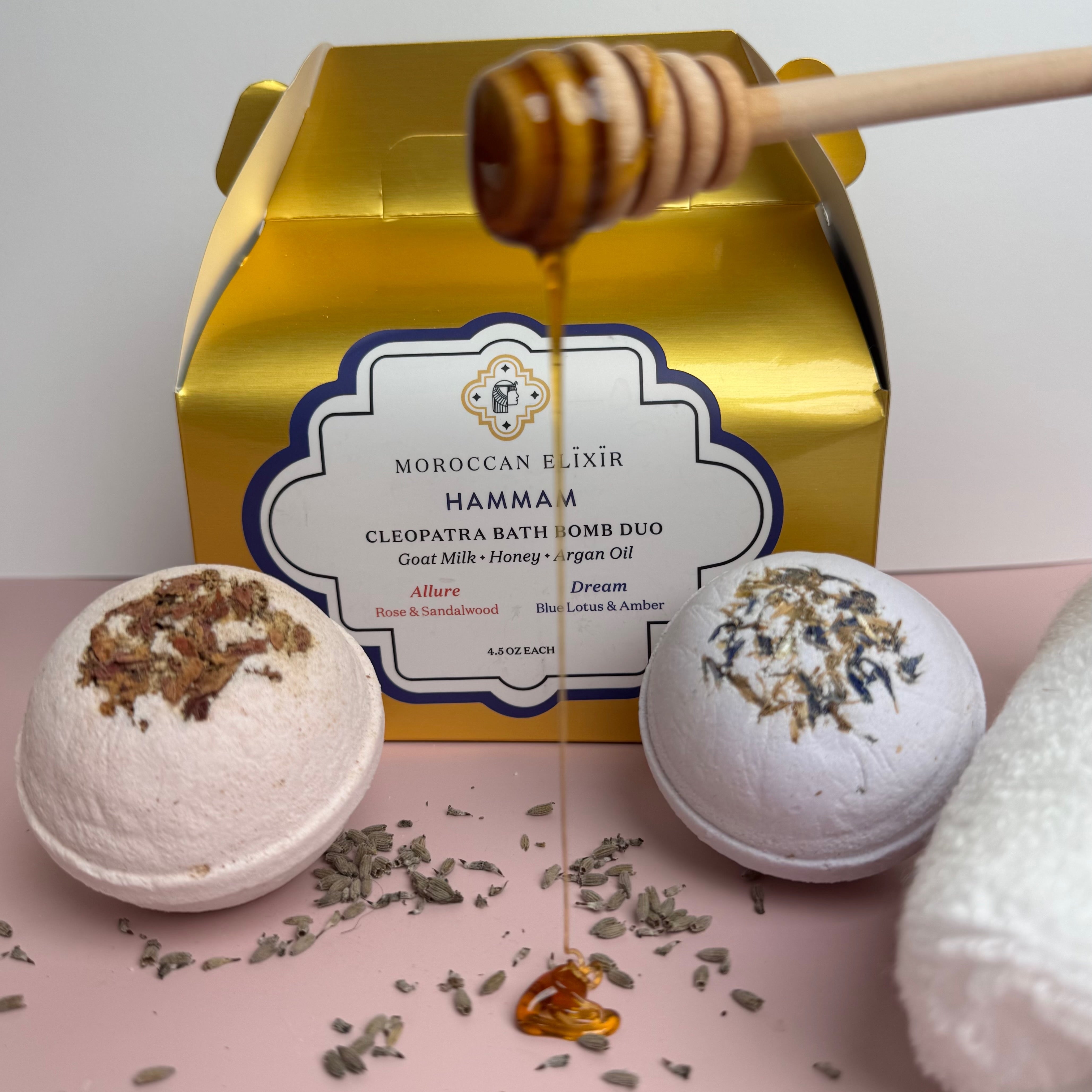  Cleopatra Bath Bomb Set: Goat Milk + Honey + Argan、mySite、elrpsem3k