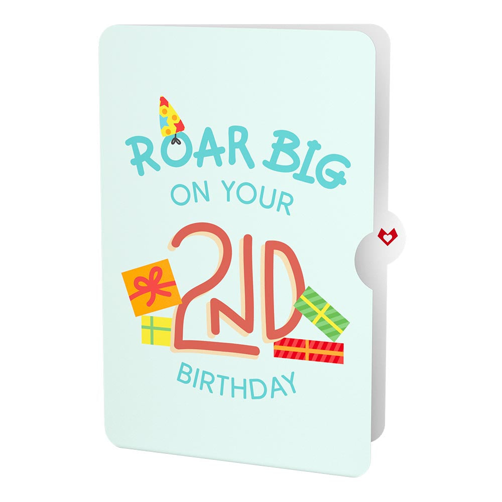 Dinosaurs 2nd Birthday Pop-Up Card and Sentiment Set、mySite、solidvoid