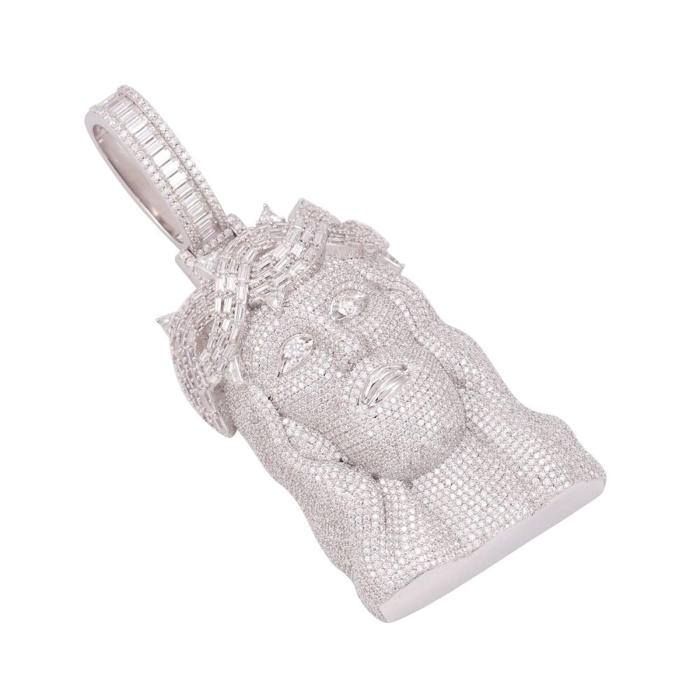 Moissanite Baguette Studded Jesus Pendant 14K Gold、mySite、hinf8tx79