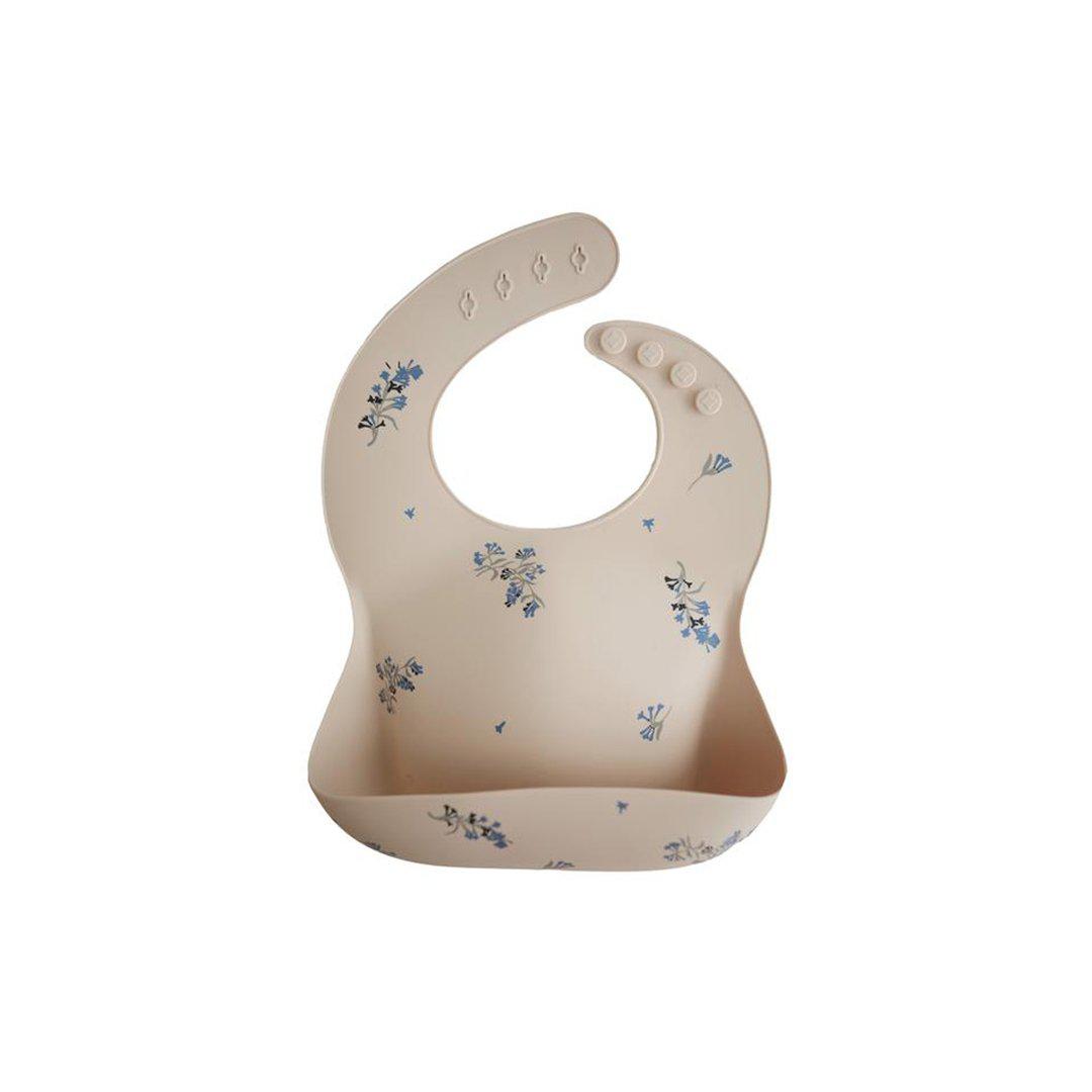  Mushie Silicone Baby Bib - Lilac Flowers、mySite、merchandisen