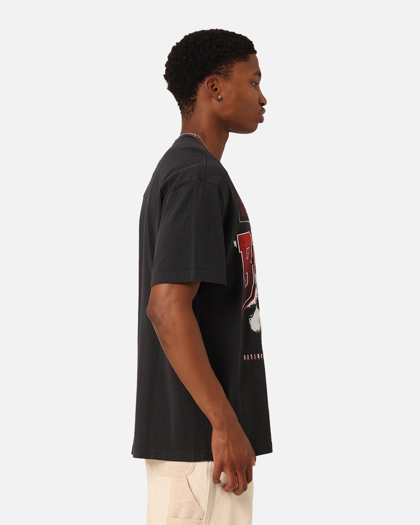 Mitchell & Ness Chicago Bulls Brush Off 2.0 T-Shirt Faded Black、mySite、zt4zffjzw