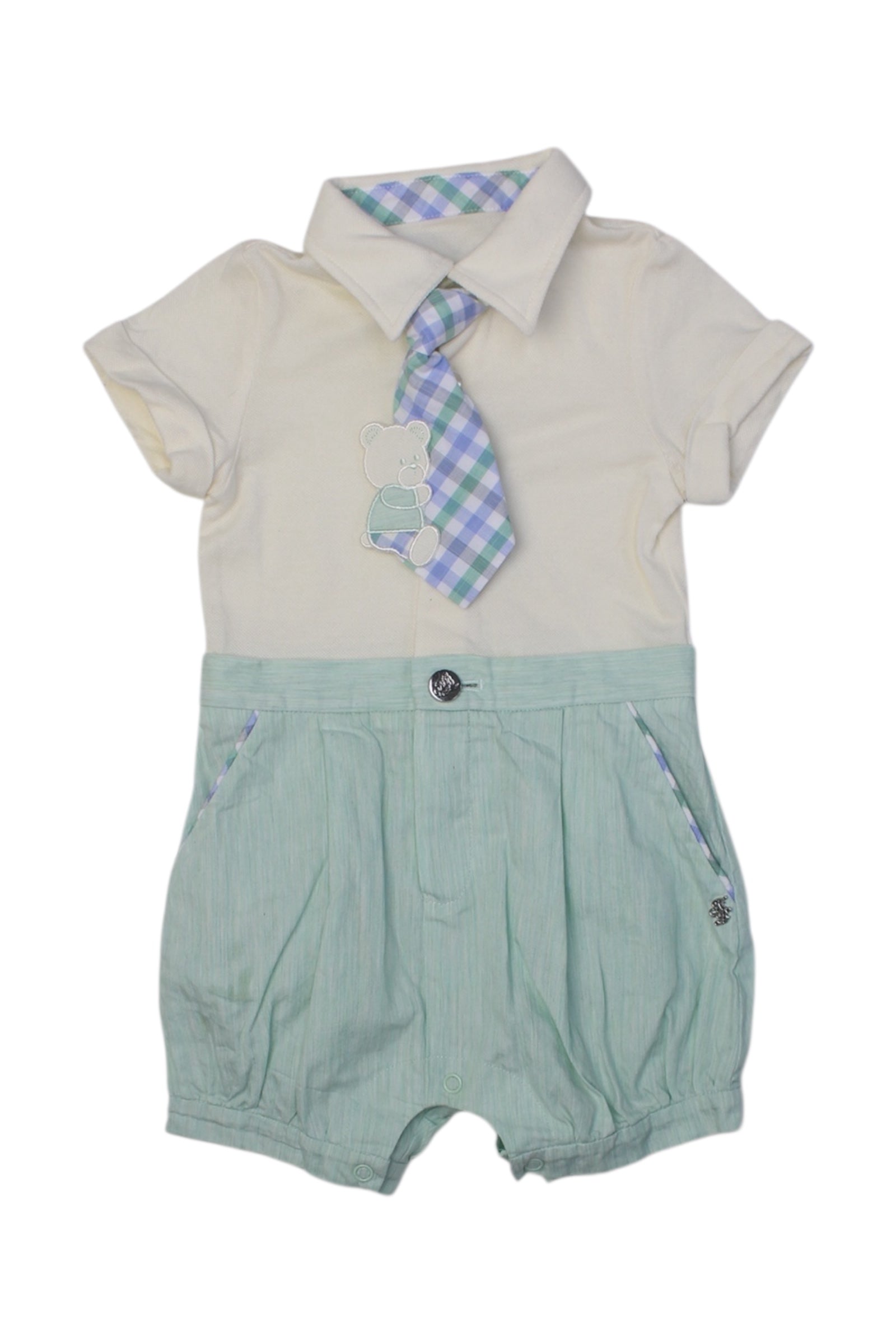 Nicholas & Bears Bodysuit With Tie 3-6M、mySite、g9winljtr