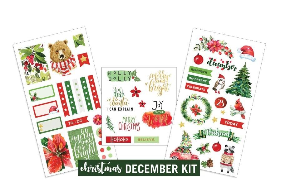  Planner Stickers - December Christmas、mySite、ghnorth