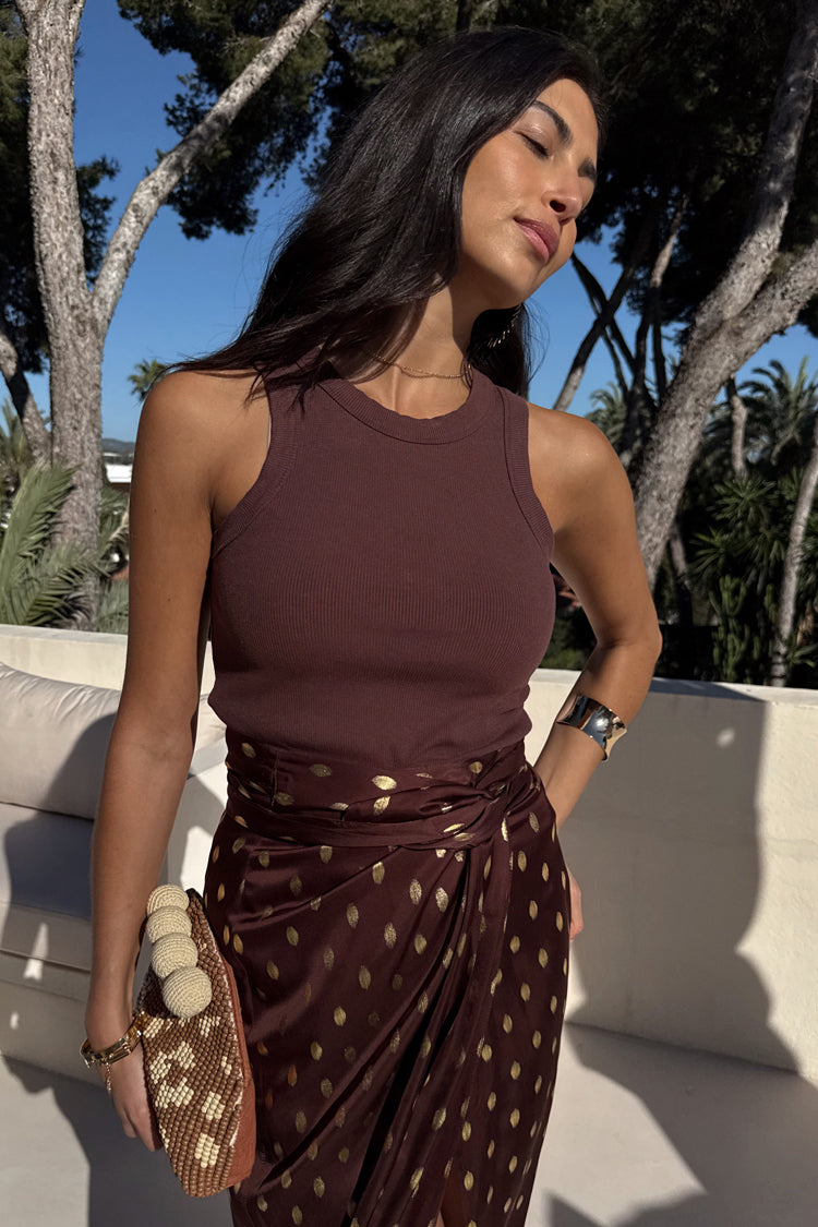 Chocolate Ribbed Tank、mySite、solidvoid