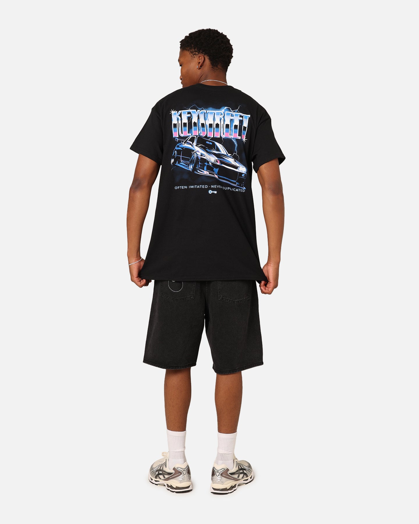 Key Street Air Brushed T-Shirt Black、mySite、zt4zffjzw