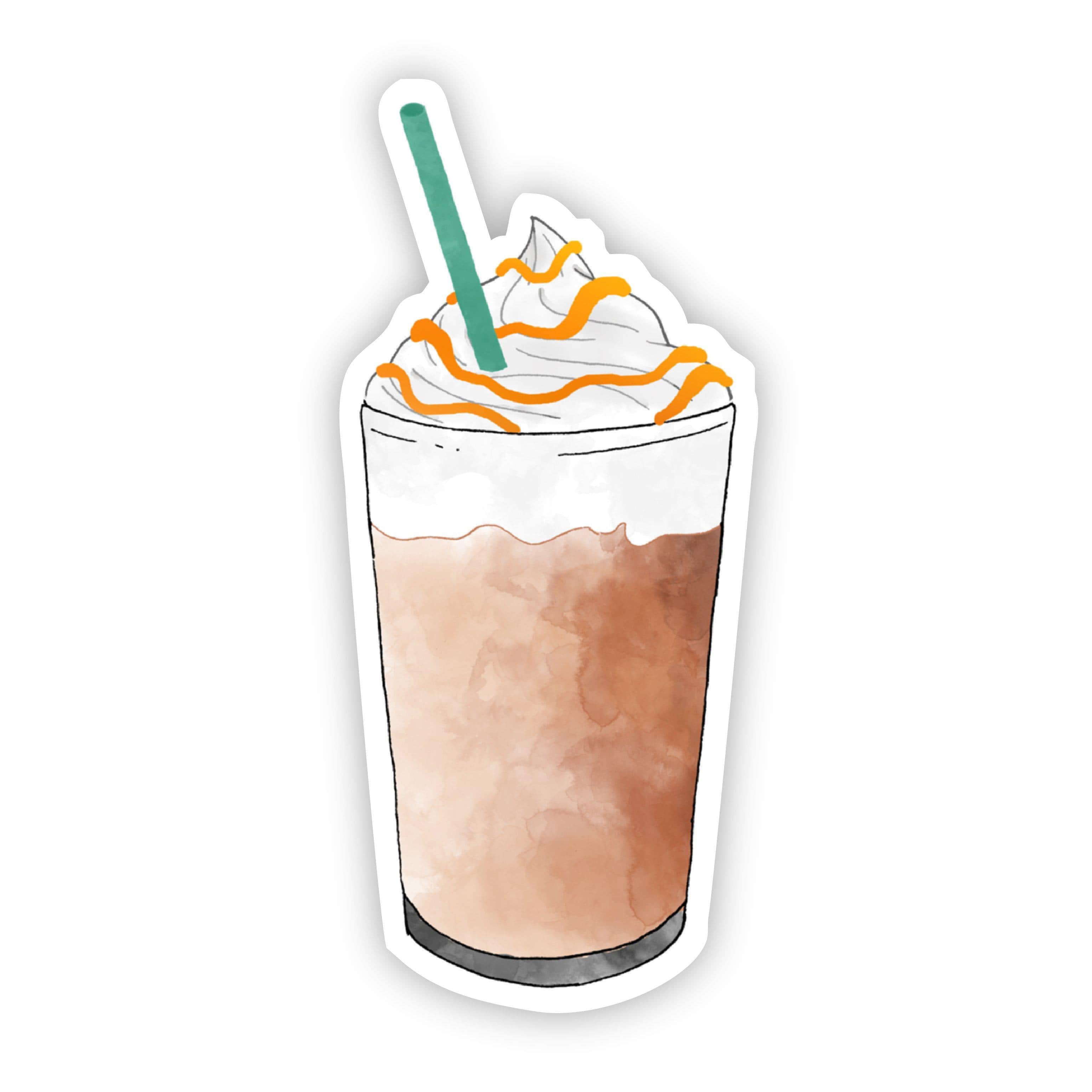  Iced Latte Green Straw Sticker、mySite、elrpsem3k