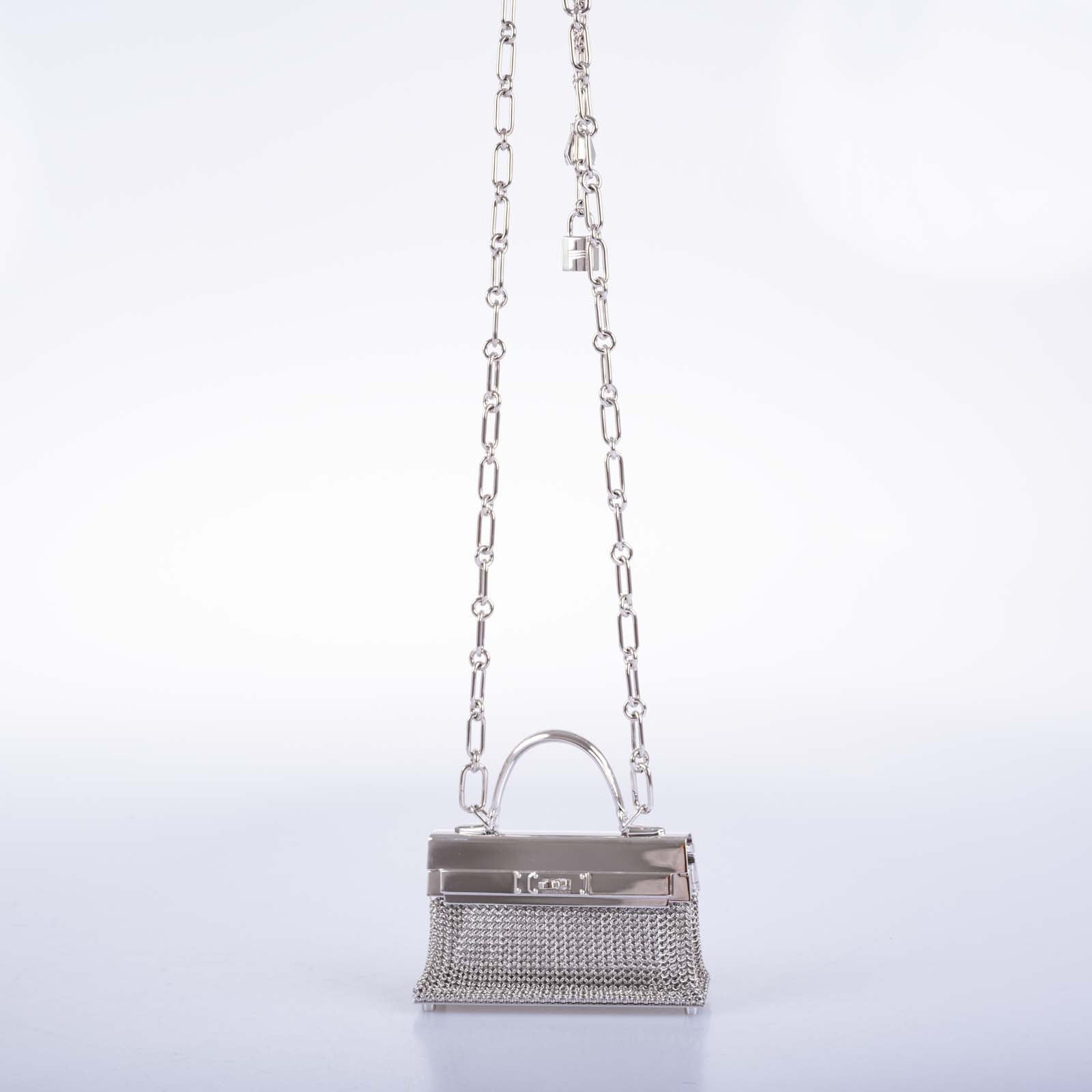 Hermès Kelly Sterling Silver Sac Bijou Chaine Bag、mySite、garminoutage.com