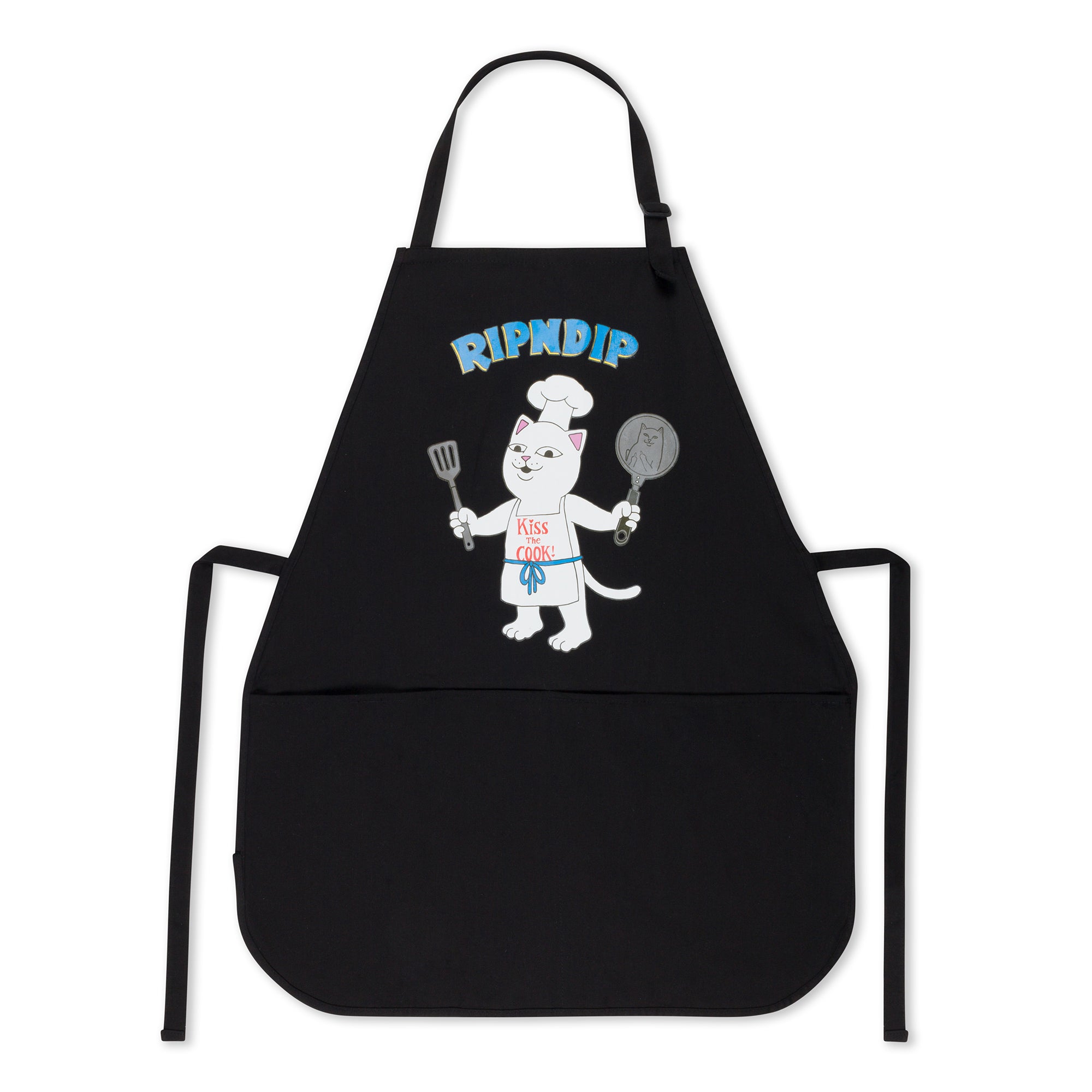  Kiss The Cook Apron (Black)、mySite、merchandisen