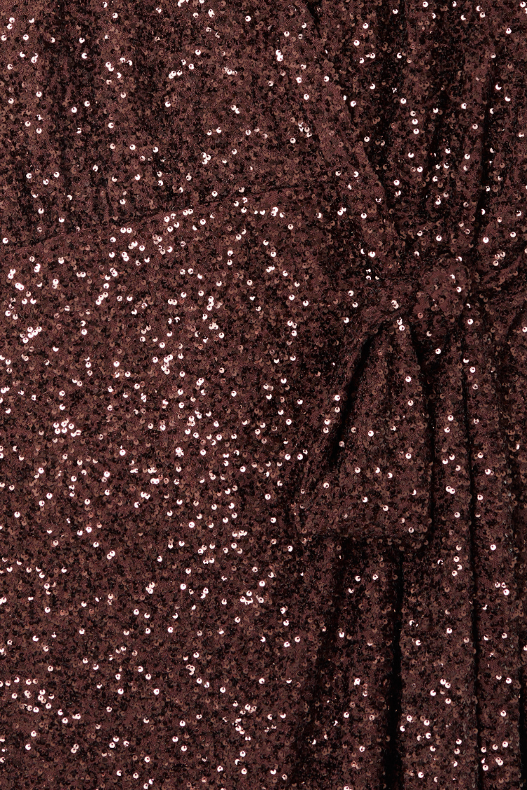 Chocolate Sequin Mini Vienna Dress Petite、mySite、solidvoid