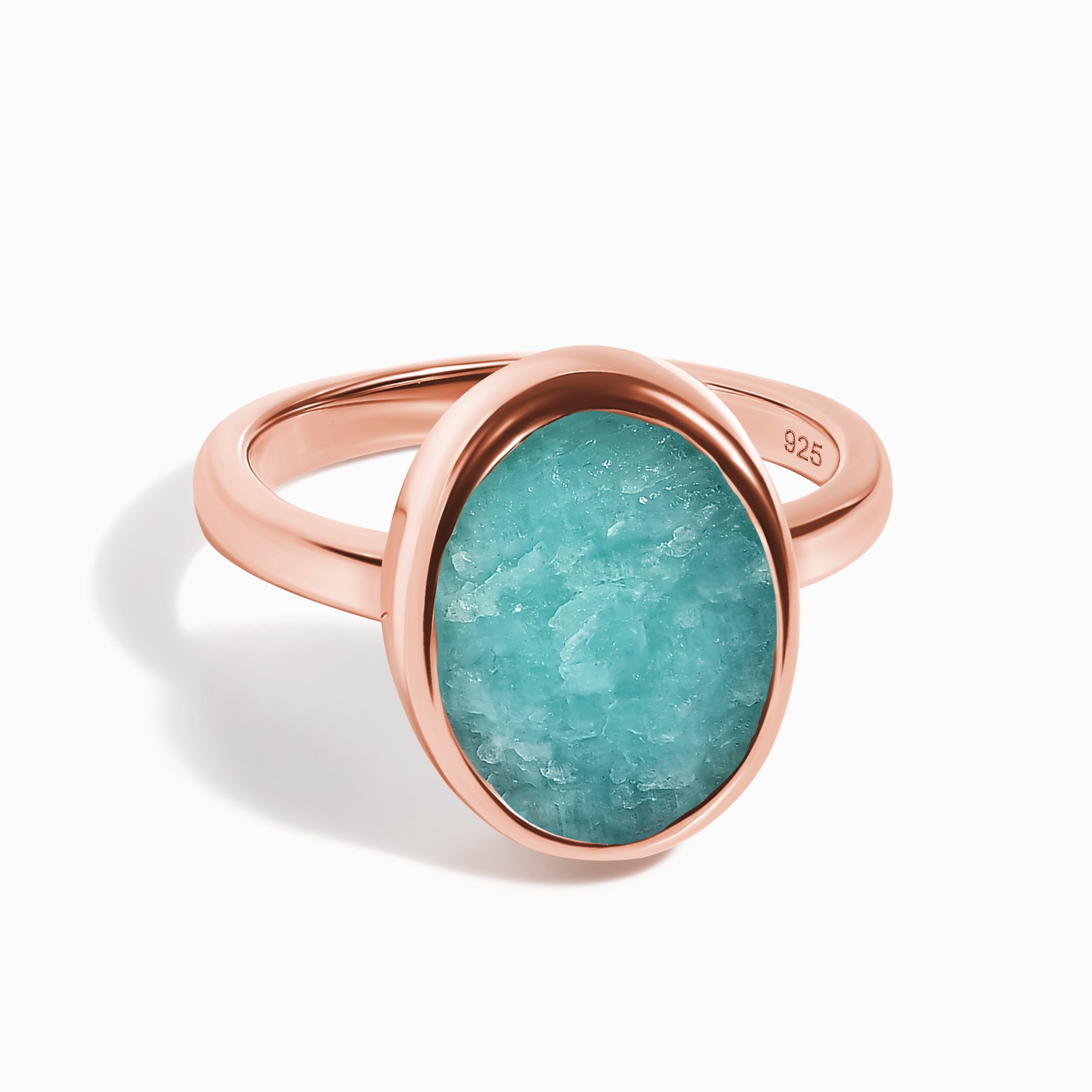 Raw Crystal Ring - Enfolded Amazonite、mySite、hinf8tx79