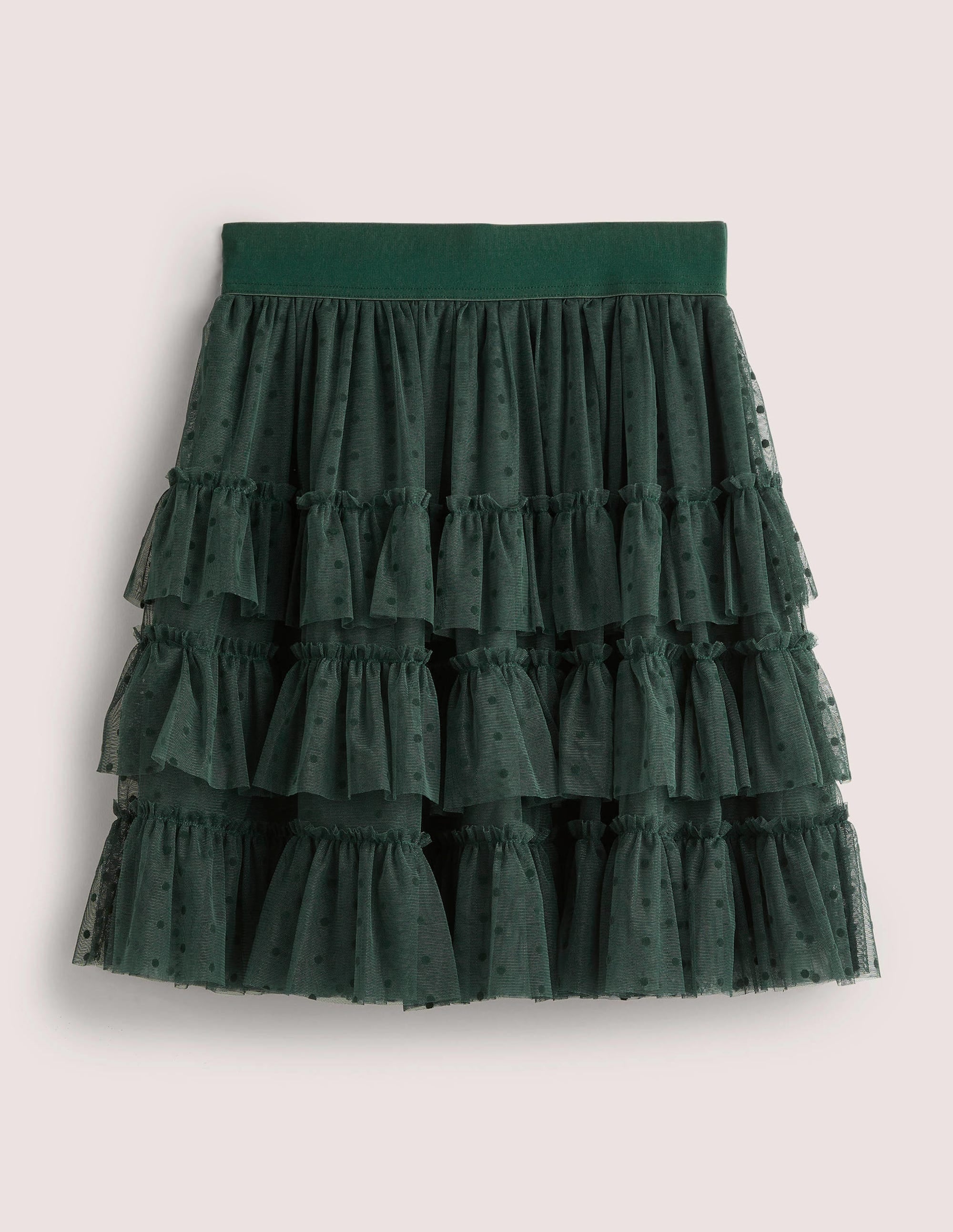  Ruffle Tulle Mini Skirt-Onyx Green、mySite、ashleygrahame