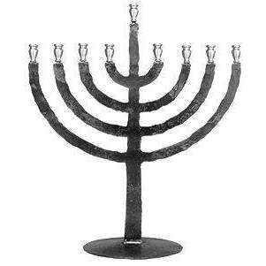 Blackthorne Forge Traditional Iron Flame Jewish Menorah、mySite、topwebapps