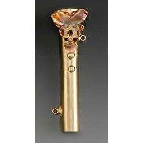 Infinity Art in Metal Multi-Color Copper Star of David Mezuzah、mySite、topwebapps