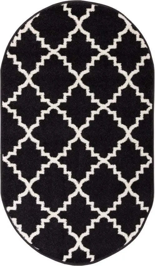 Lulu's Lattice Black Modern Rug、mySite、gigharbornorthrealestate