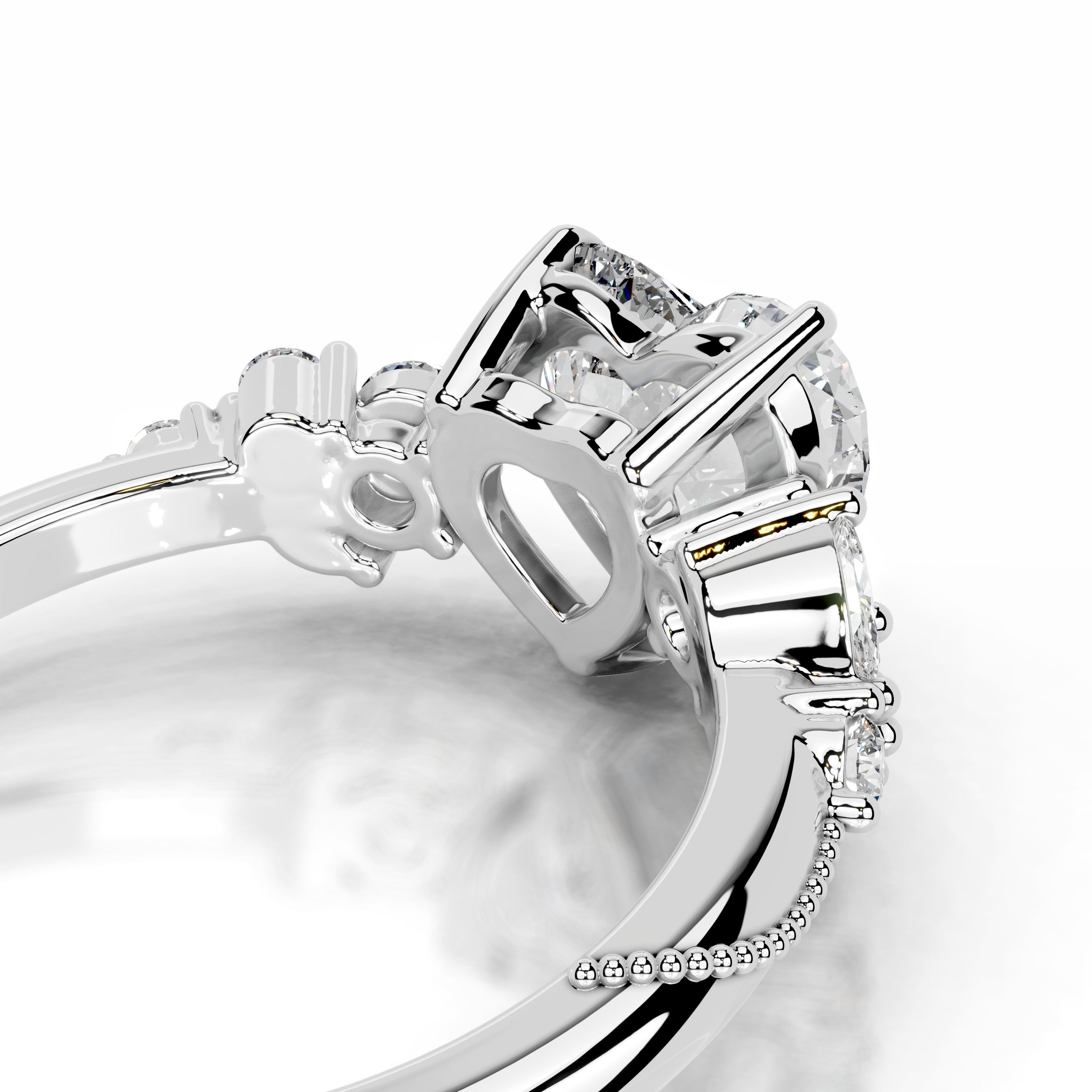 Belita Diamond Engagement Ring - 18K White Gold、mySite、hinf8tx79