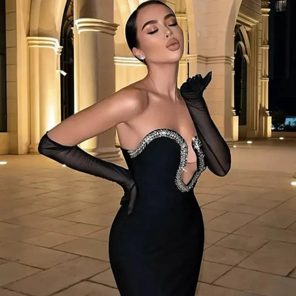  Saige Crystal Dress (Black)、mySite、merchandisen