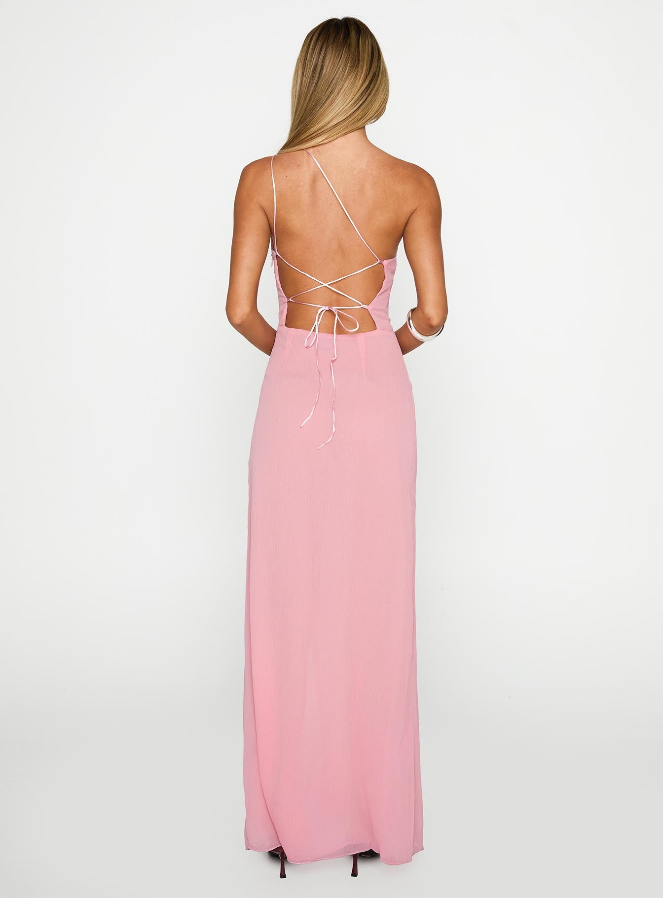 Kiss Of Life Chiffon Maxi Dress Pink、mySite、solidvoid